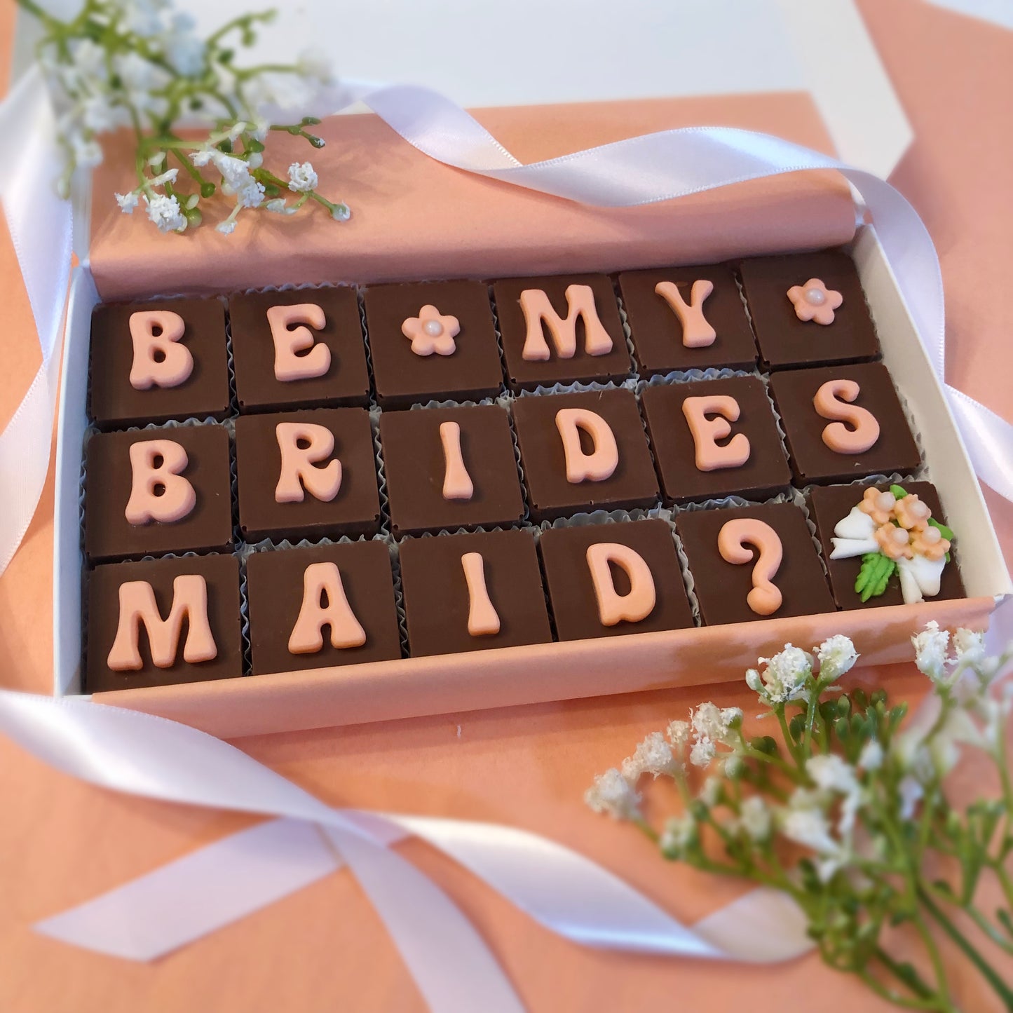 Custom Bridesmaid Proposal Chocolates - Will You Be My Bridesmaid Gift