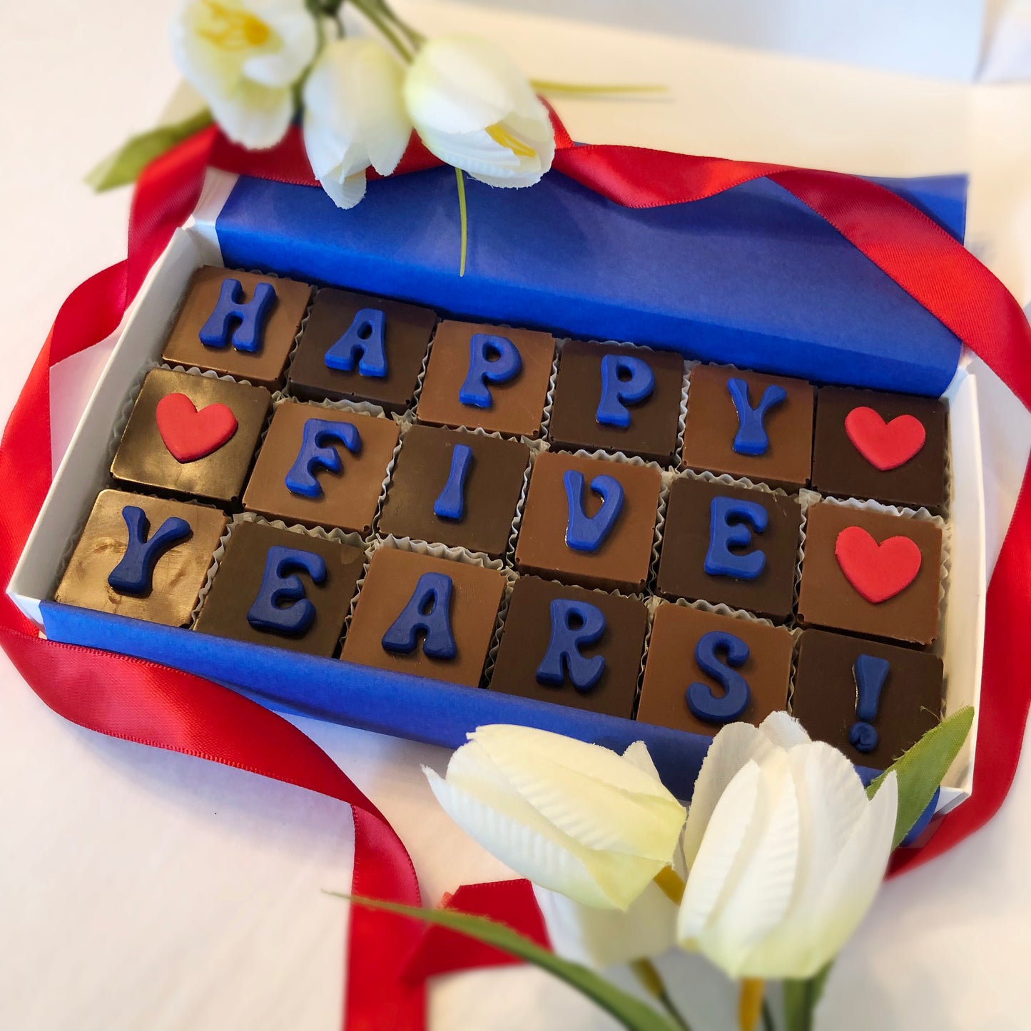 Custom Anniversary Chocolates - Personalized Anniversary Gift