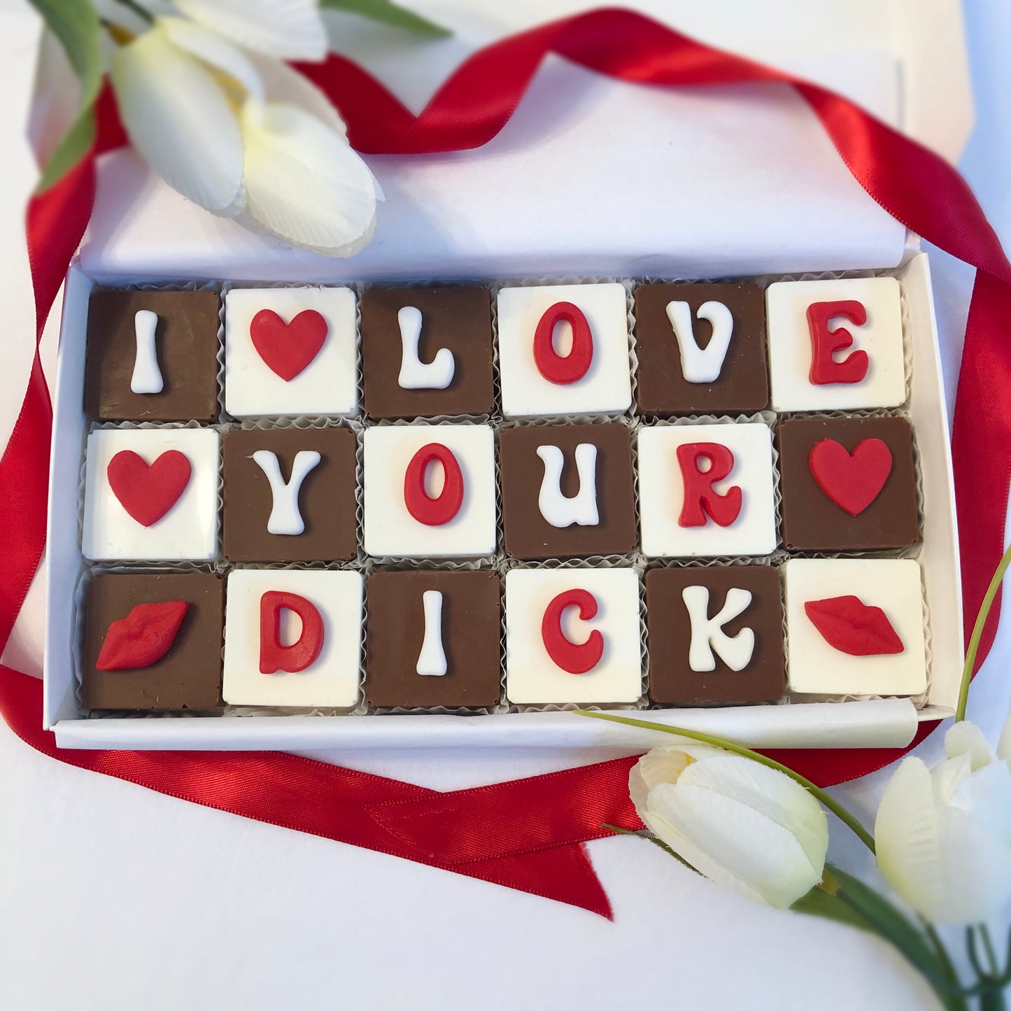 I Love Your Cock Chocolates - Anniversary Chocolate Gift for Husband