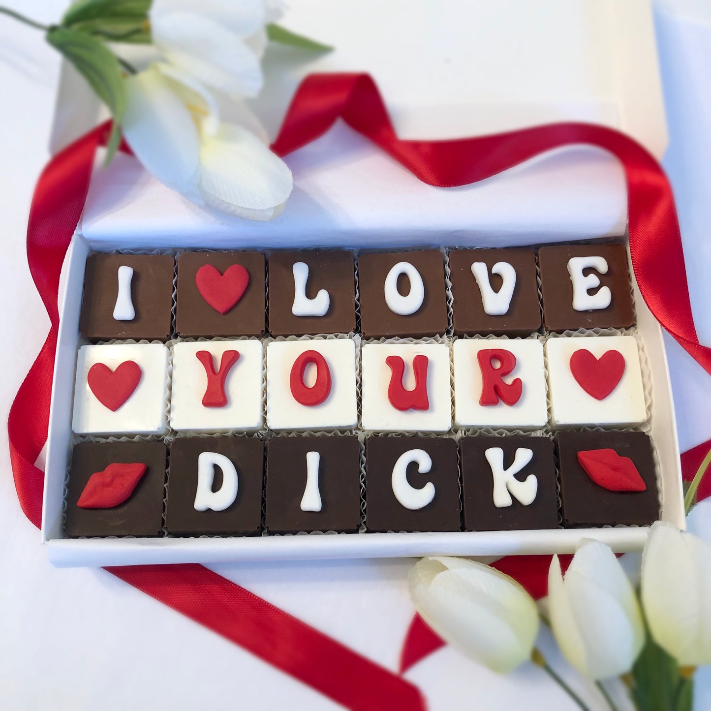 I Love Your Cock Chocolates - Anniversary Chocolate Gift for Husband