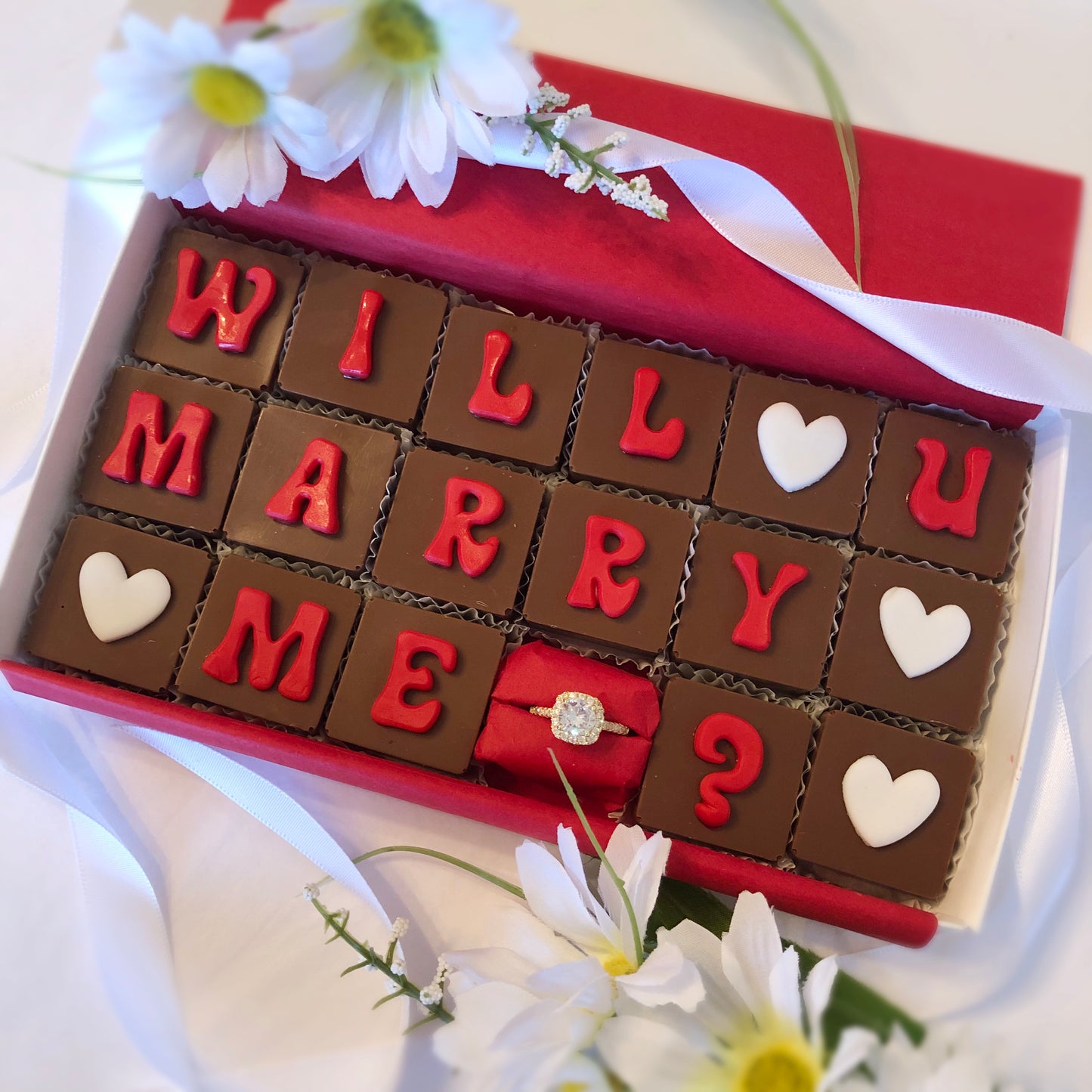 Marry Me Chocolates & Ring - Unique Chocolate Marriage Proposal