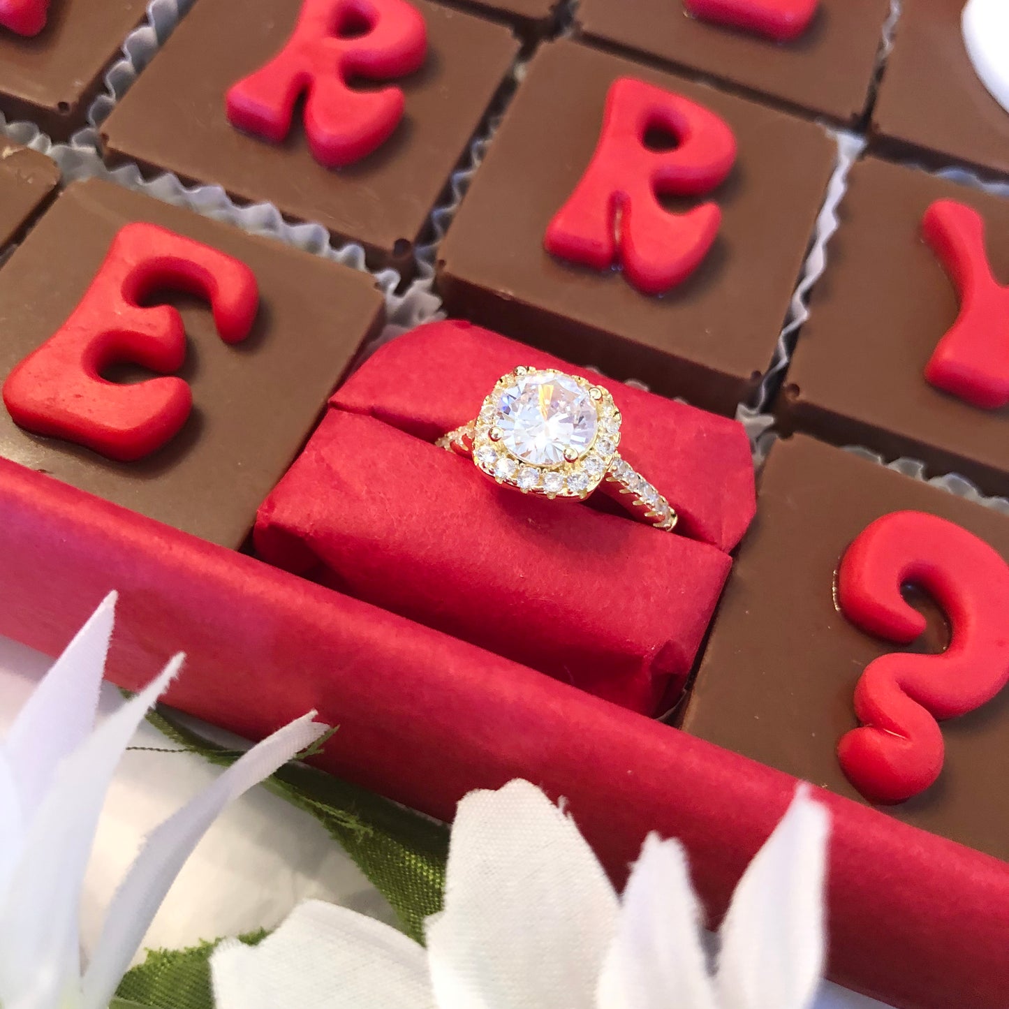 Marry Me Chocolates & Ring - Unique Chocolate Marriage Proposal