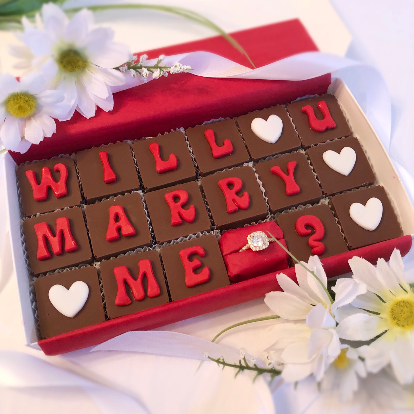 Marry Me Chocolates & Ring - Unique Chocolate Marriage Proposal