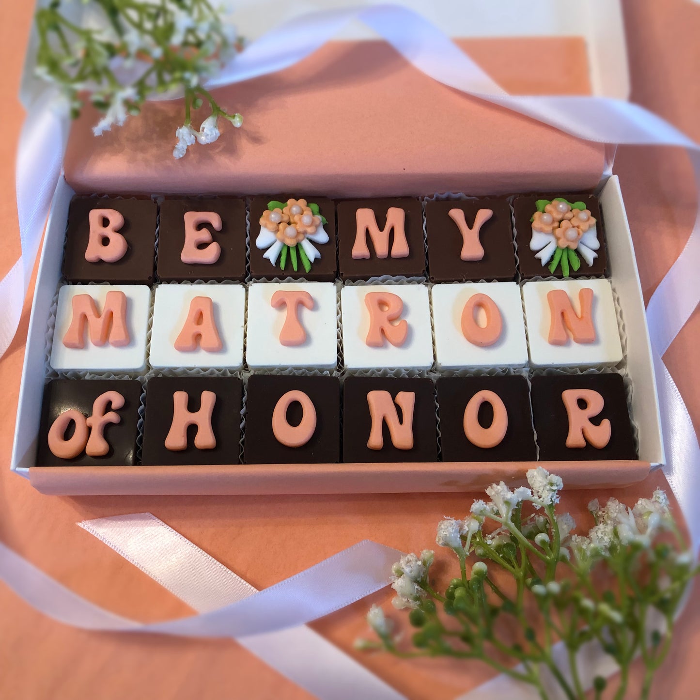 Matron of Honor Chocolate Proposal Gift Box - Will You Be My Matron of Honor Proposal