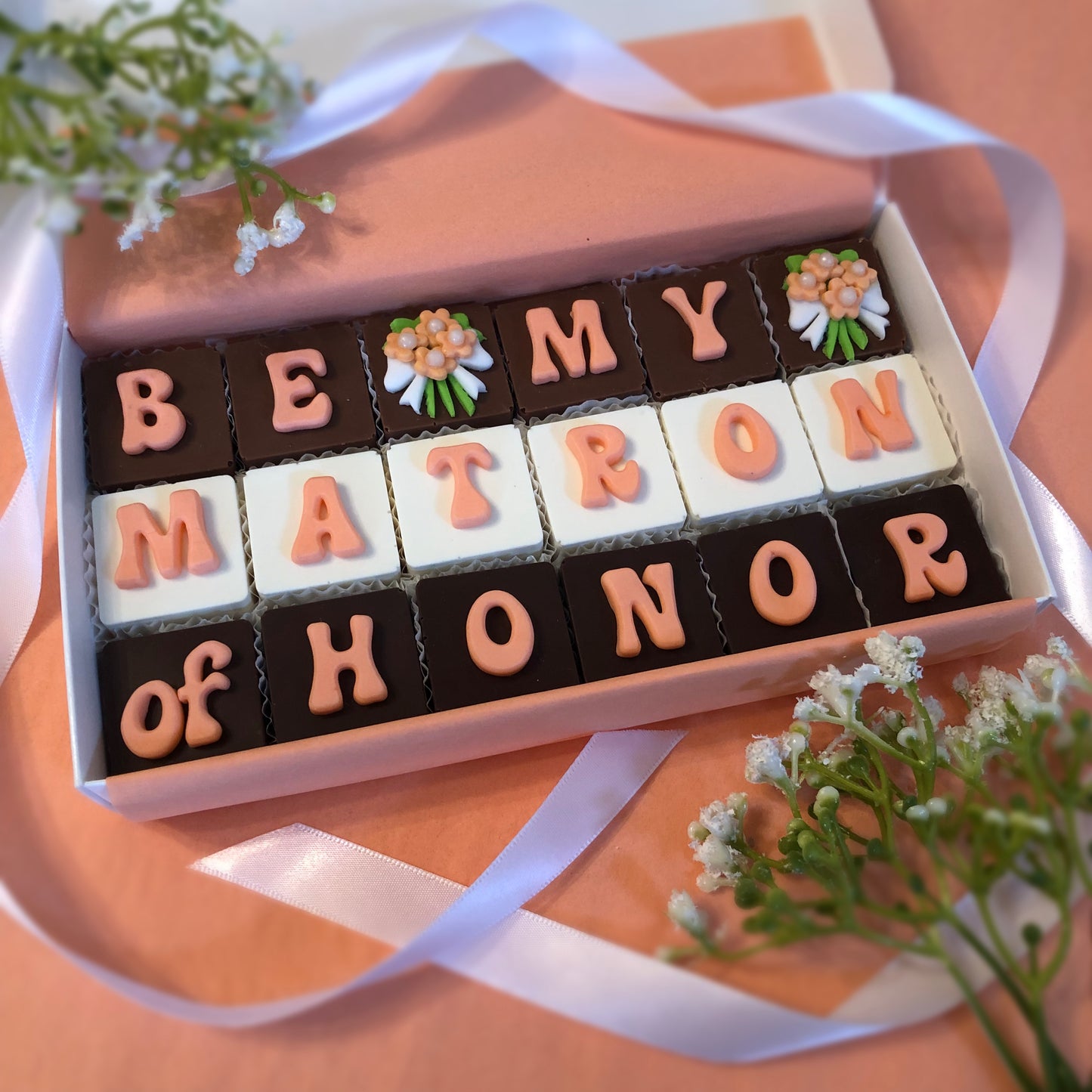 Matron of Honor Chocolate Proposal Gift Box - Will You Be My Matron of Honor Proposal