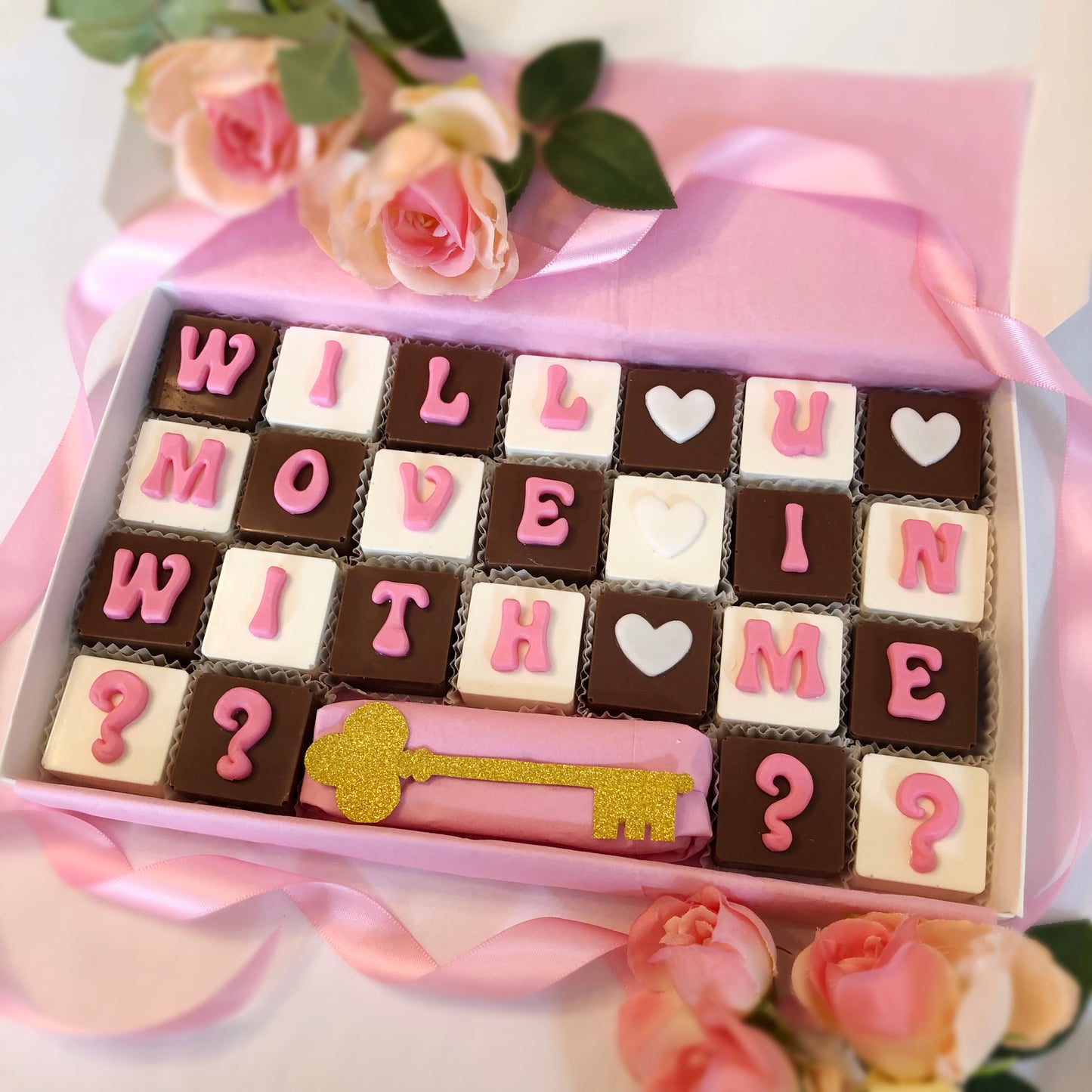Will You Move In With Me Unique Chocolate Proposal - Chocolate Let's Live Together