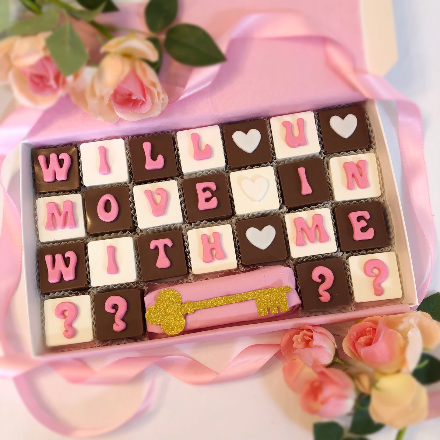 Will You Move In With Me Unique Chocolate Proposal - Chocolate Let's Live Together