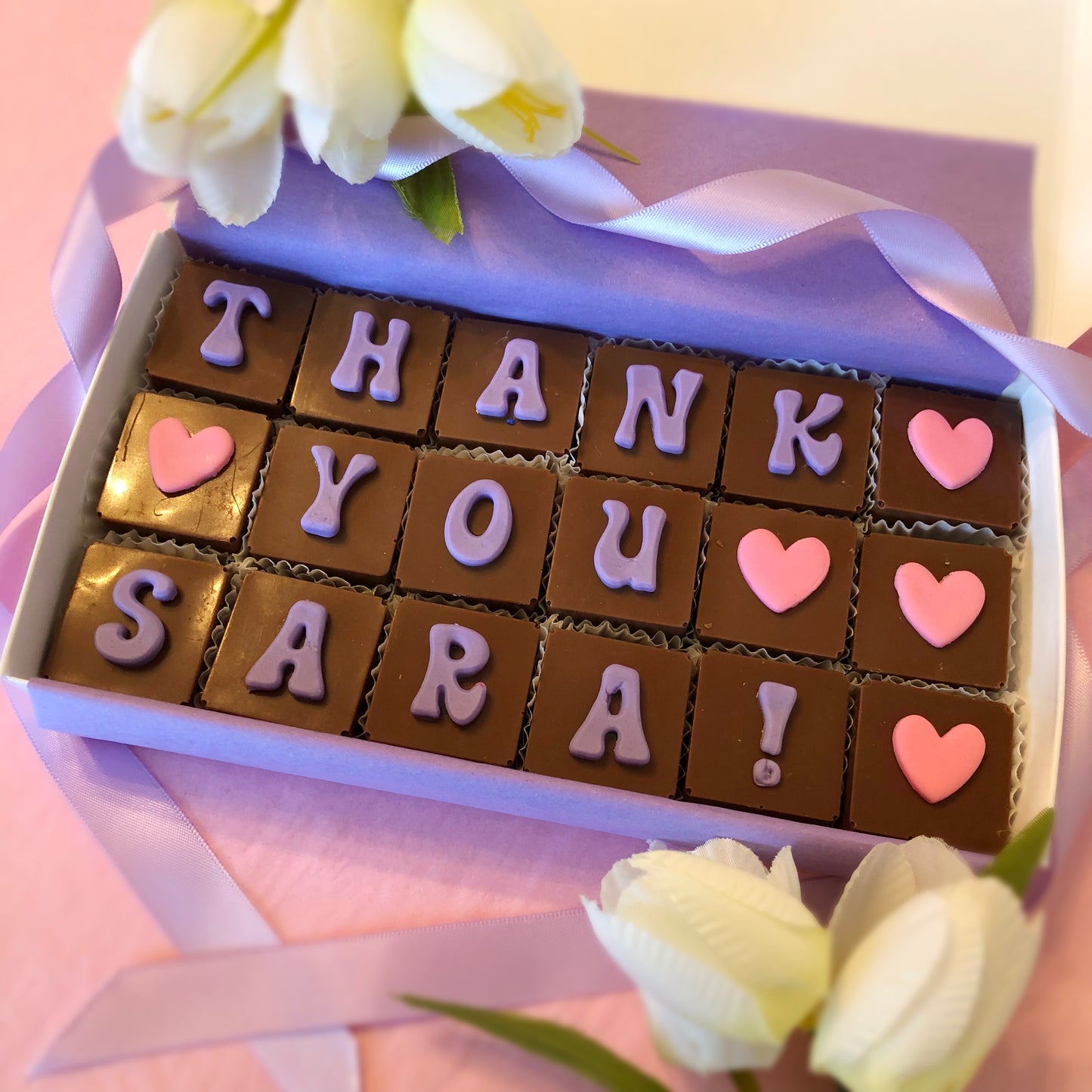 Personalized Thank You Chocolates - Unique Chocolate Thank You Gift