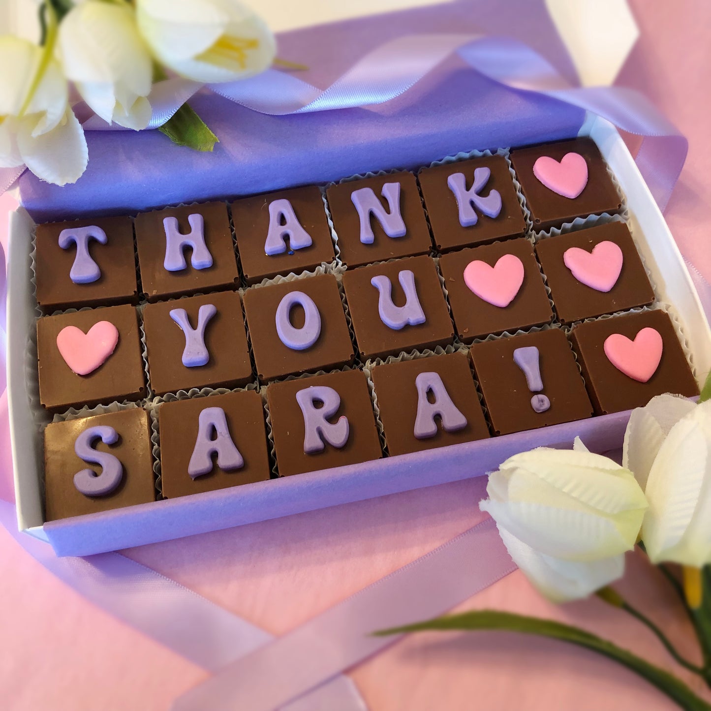 Personalized Thank You Chocolates - Unique Chocolate Thank You Gift