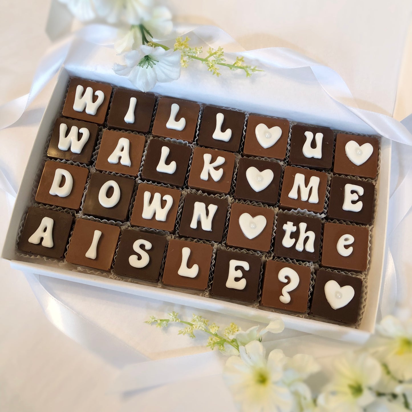 Will You Walk Me Down The Aisle Proposal Chocolates