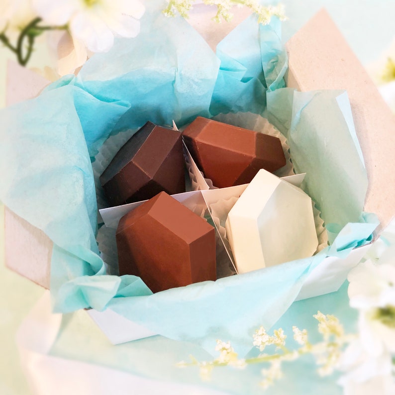Diamond Shaped Chocolates - Diamond Chocolate Anniversary Gift