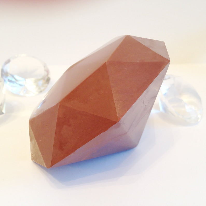 Giant Solid Chocolate Diamond - Large Diamond Shaped Anniversary Gift