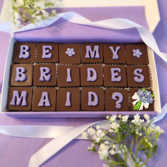 Custom Bridesmaid Proposal Chocolates - Will You Be My Bridesmaid Gift
