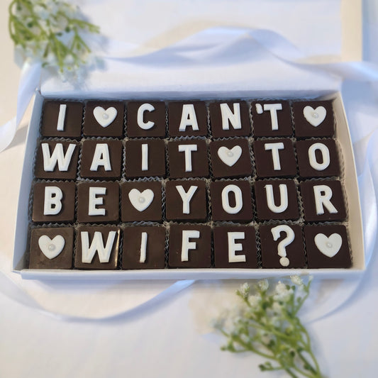I Can't Wait To Be Your Wife Chocolates - Brides Gift To Groom