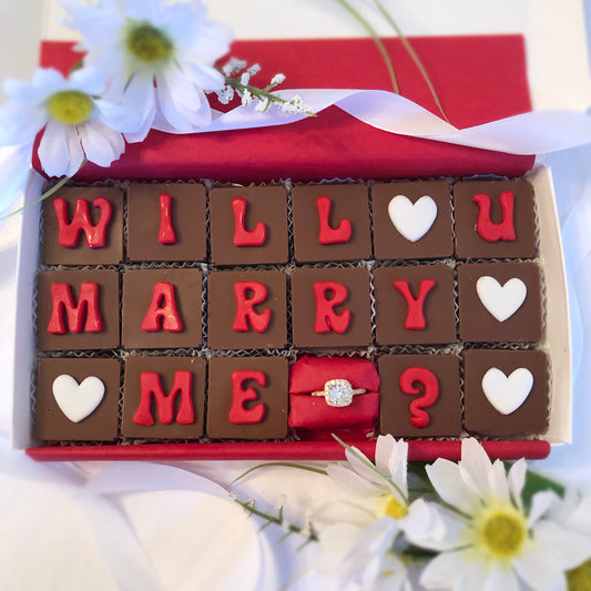Marry Me Chocolates & Ring - Unique Chocolate Marriage Proposal