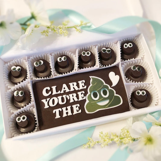 Personalized Poop Emoji Chocolates - You're the Poop Chocolates
