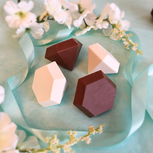Diamond Shaped Chocolates - Diamond Chocolate Anniversary Gift
