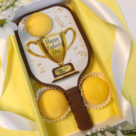 Father's Day Chocolate Pickleball Paddle Gift - Pickleball Fathers Day Gift