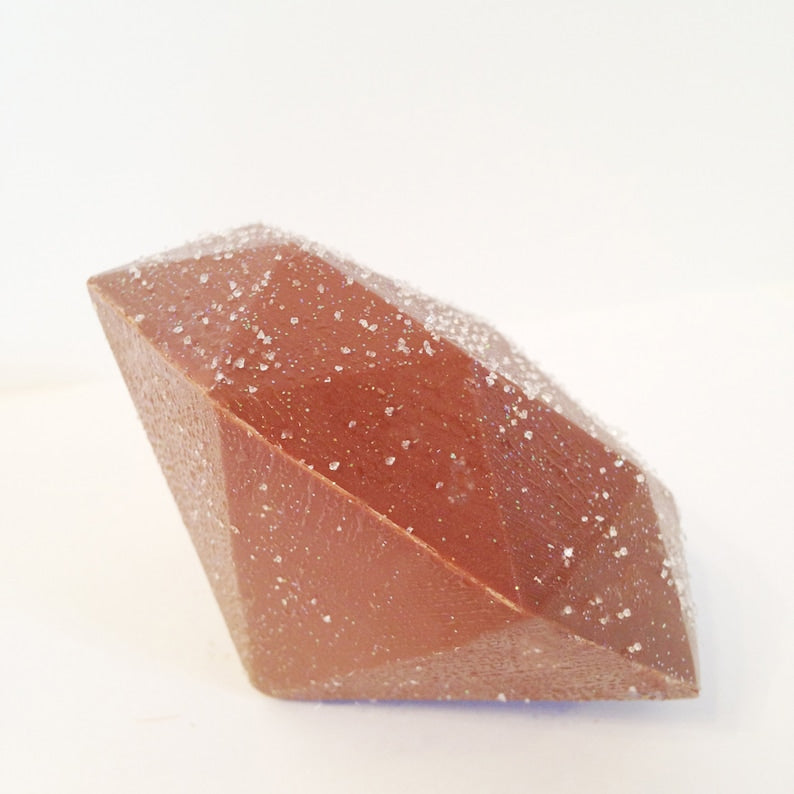 Diamond Shaped Chocolate Anniversary Gift - Large Chocolate Diamond