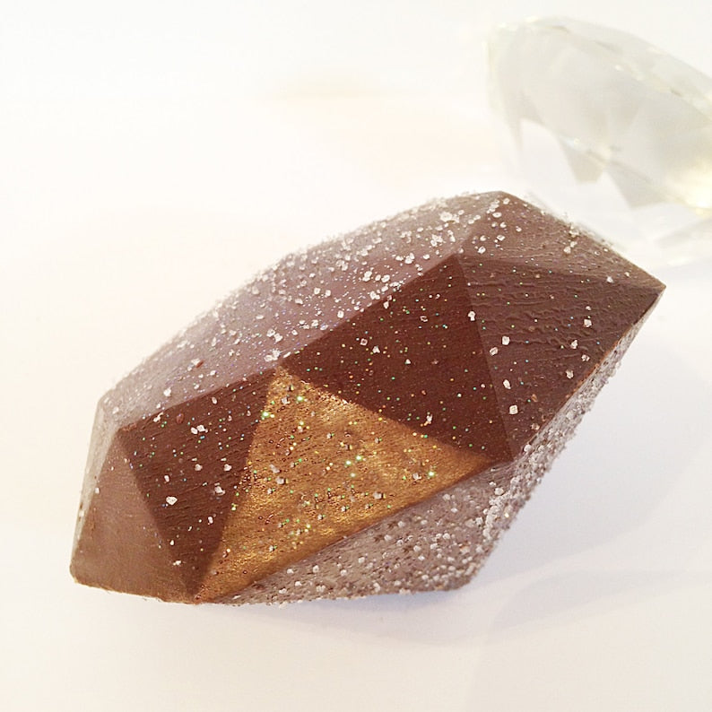 Diamond Shaped Chocolate Anniversary Gift - Large Chocolate Diamond